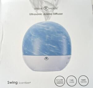 Serene House AROMATHERAPY Air Freshener Cool Mist Vapor Aroma Scent Diffuser NEW